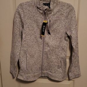 Marc New York heather grey zip up sweatshirt jacke